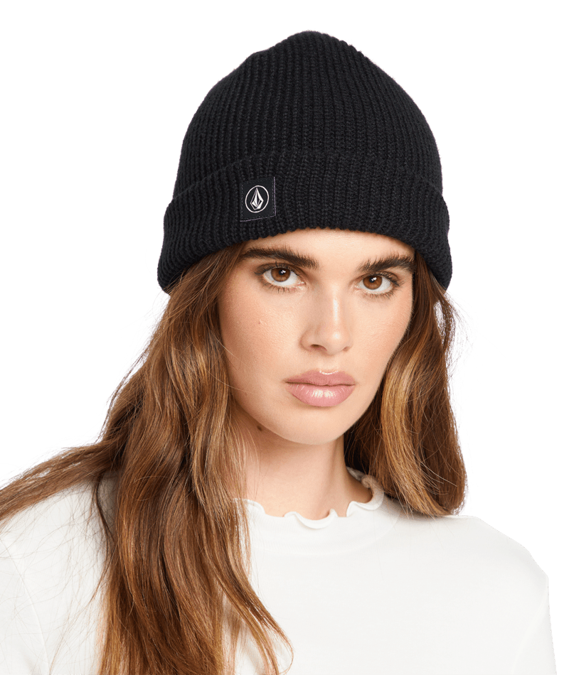 Womens Full Stone Beanie In Black