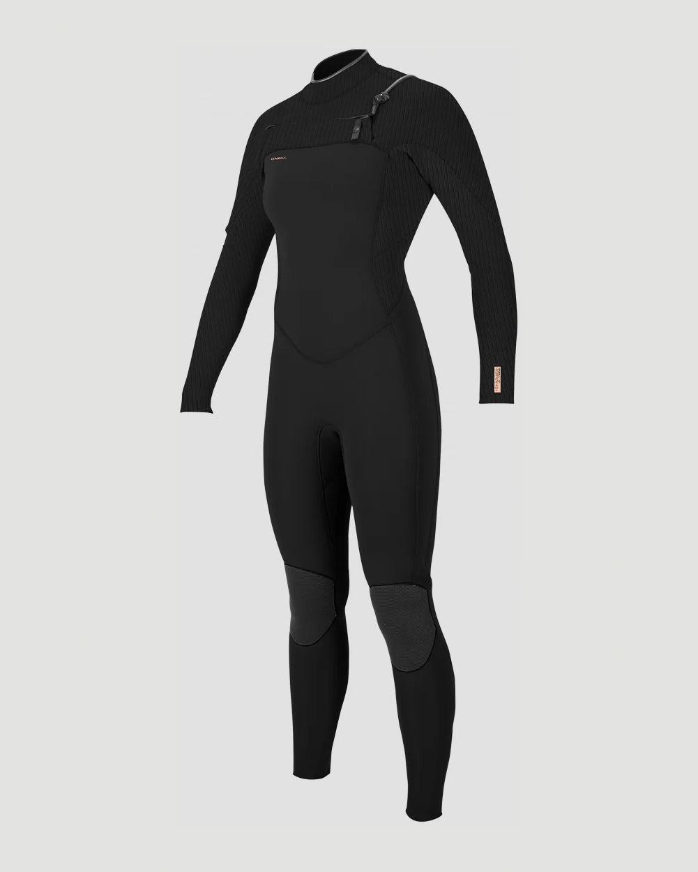 Womens Hyperfreak 4/3mm+ Chest Zip Wetsuit In Black