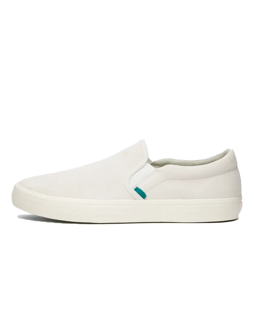 Womens S1 Suede Slip On Shoes In White