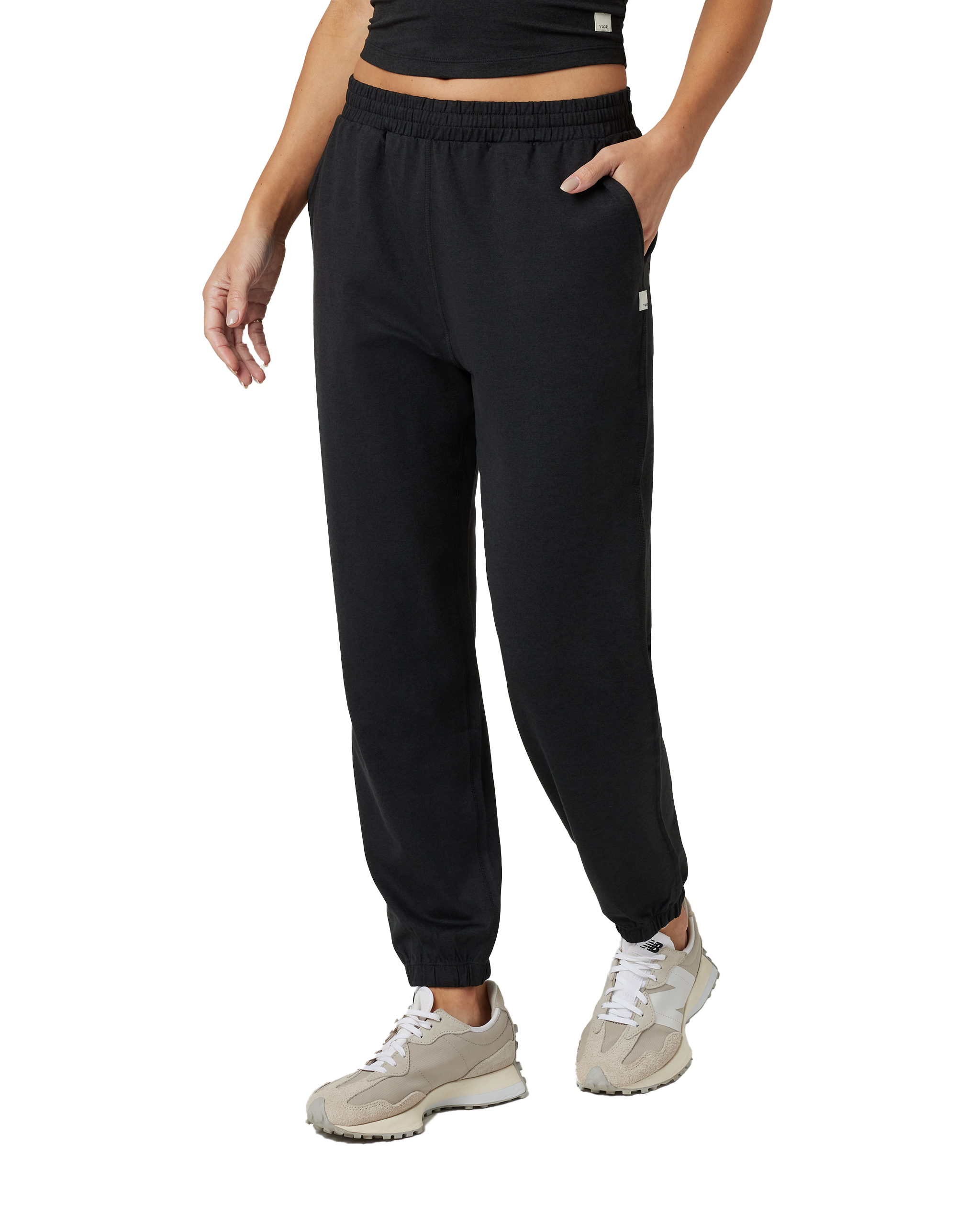 Boyfriend Joggers In Black Heather