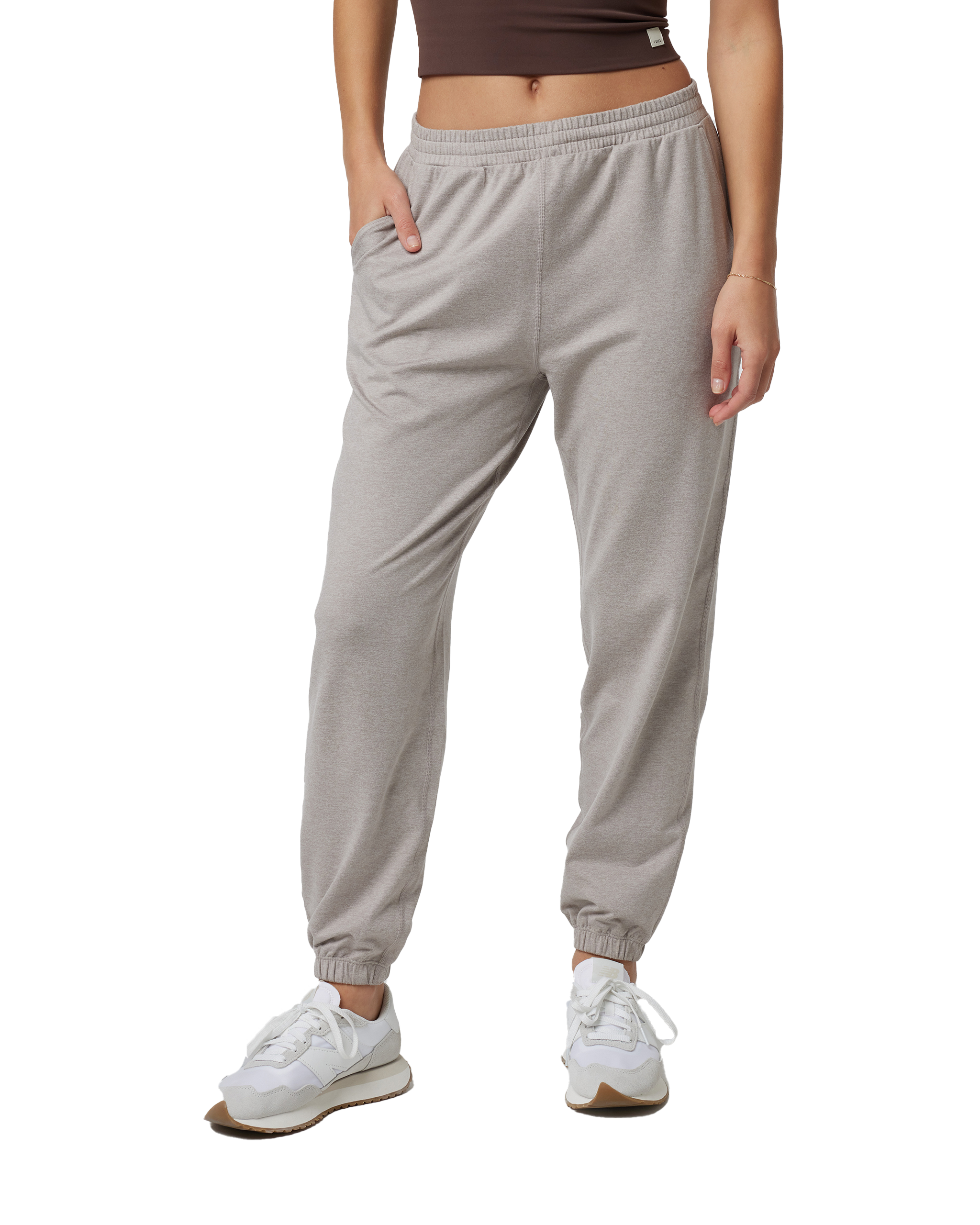 Boyfriend Joggers In Pewter Heather