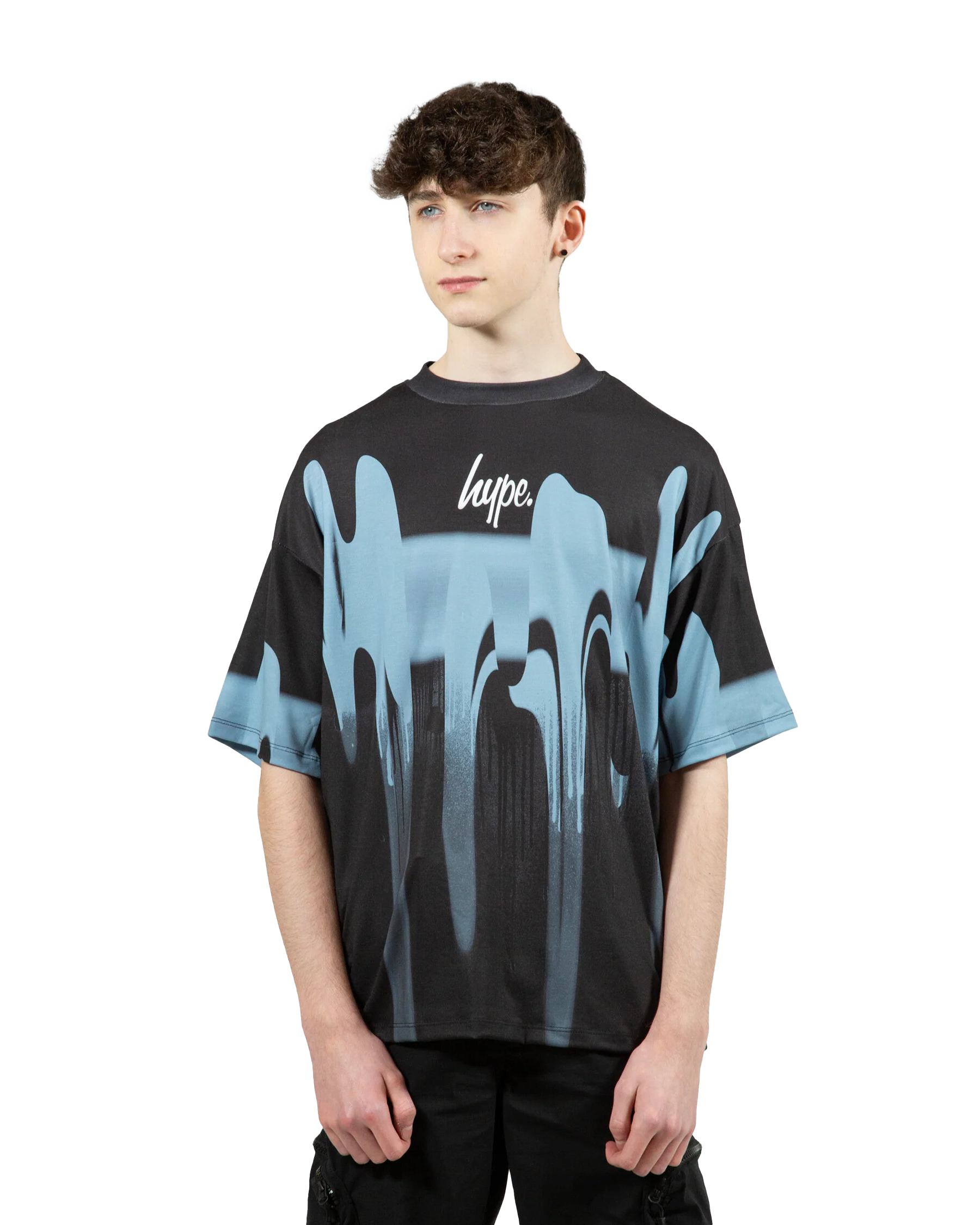 Boys Blur Paint T-shirt In Blue