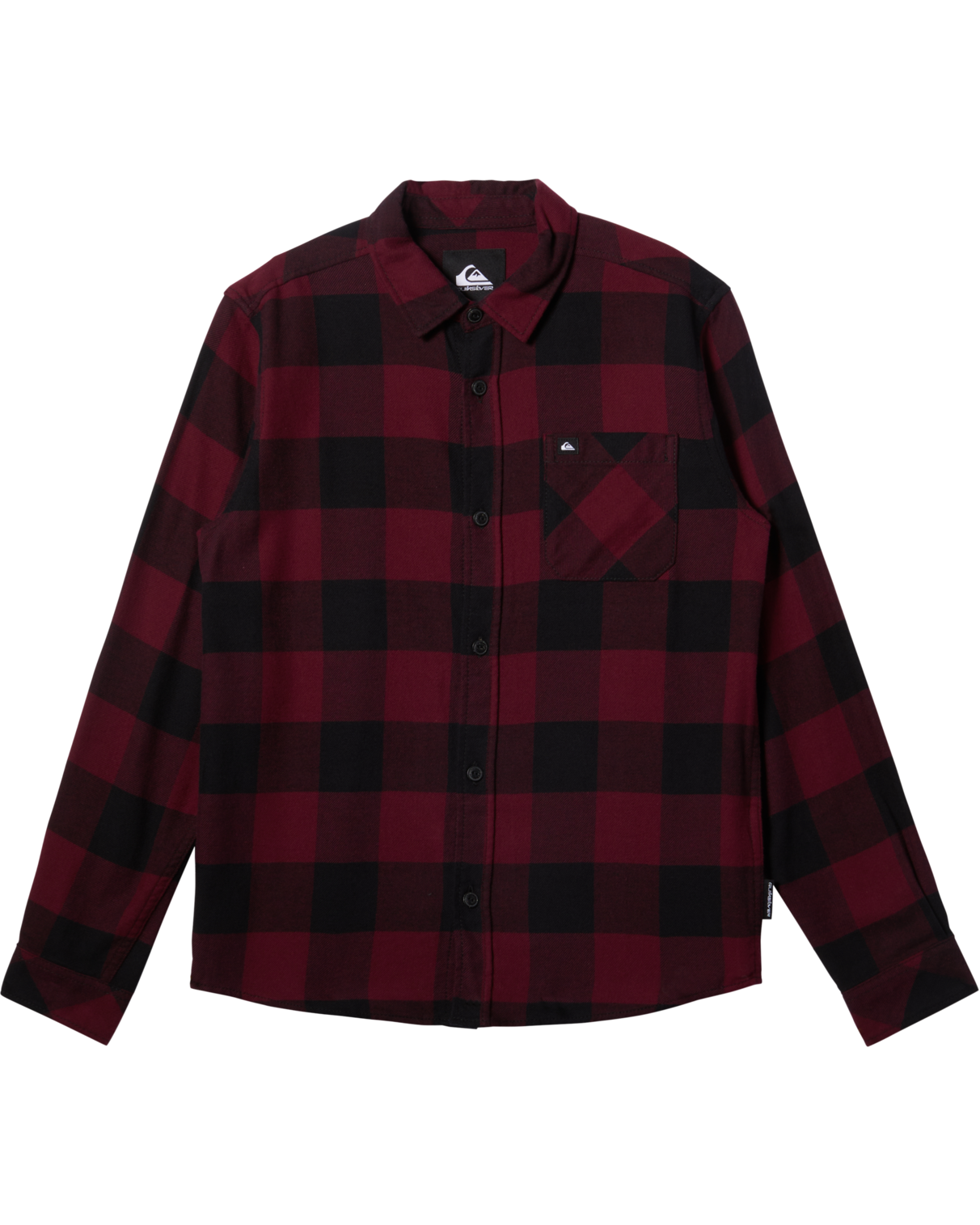 Boys Buffalo Classic Flannel Shirt In Wine