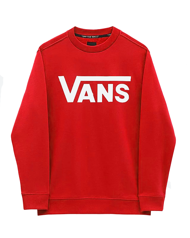 Boys Classic Sweatshirt In True RedandWhite