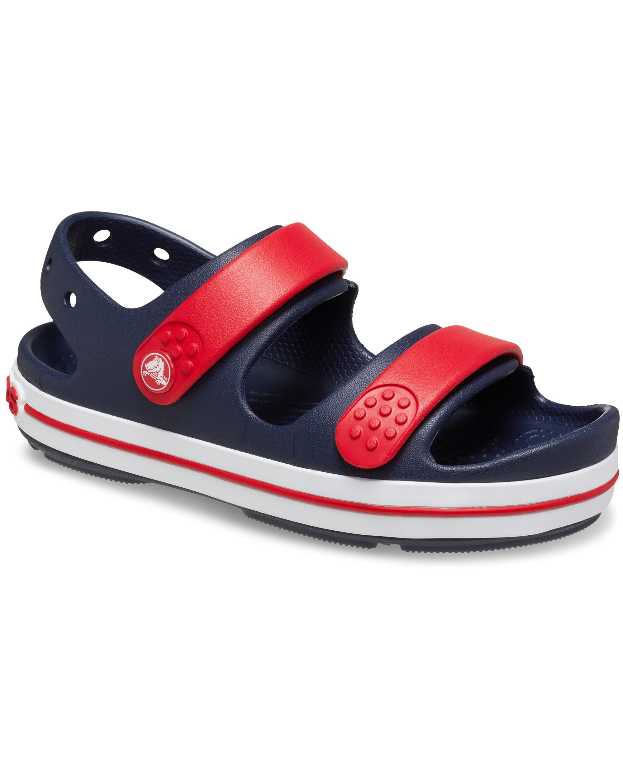 Boys Crocband Cruiser Sandals In NavyandVarsity Red