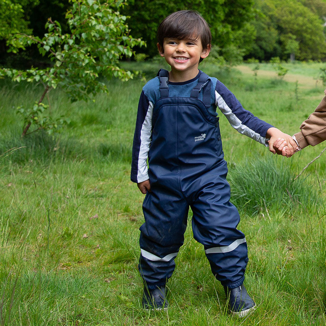 Puddleflex Waterproof Fleece Lined Dungarees Navy - Navy / 3-4 Yrs