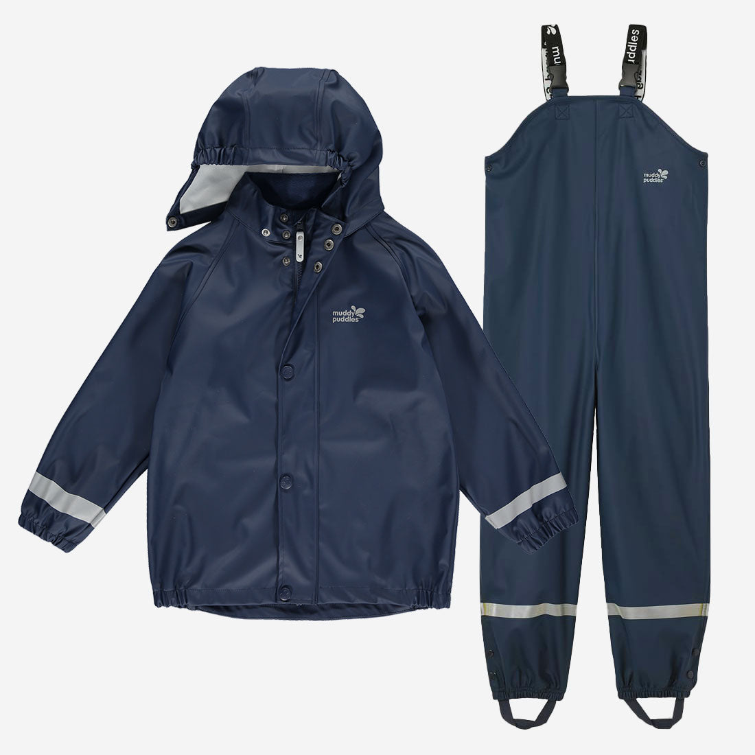 Rainy Day Waterproof Jacket And Dungarees Set Navy - 12-18 Mths / Navy